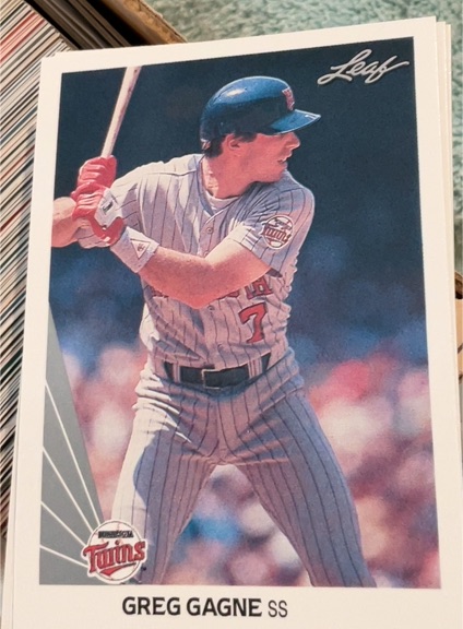 1990 Leaf #302 Greg Gagne — front