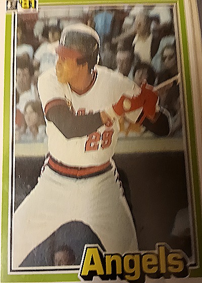 1983 Donruss California Angels Baseball Card — front