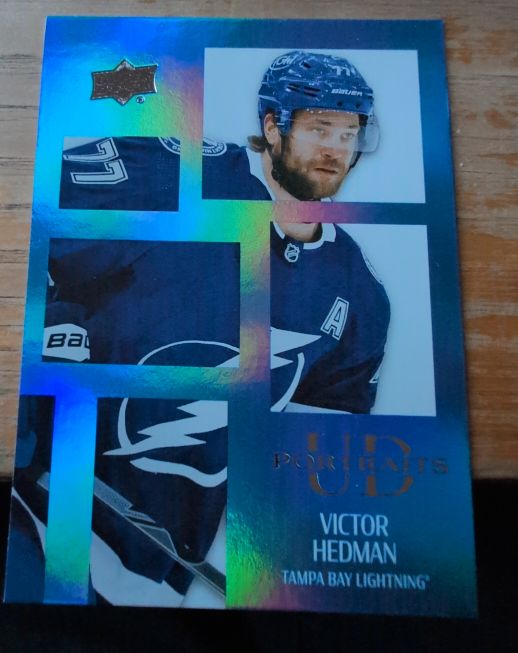 2024-25 Upper Deck Series 1 UD Portraits #P-27 Victor Hedman — front