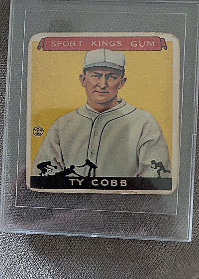 1933 Goudey Sport Kings Gum #1 Ty Cobb — front