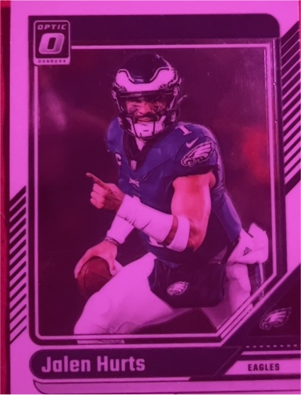 2024 Donruss Optic #158 Jalen Hurts Philadelphia Eagles — front