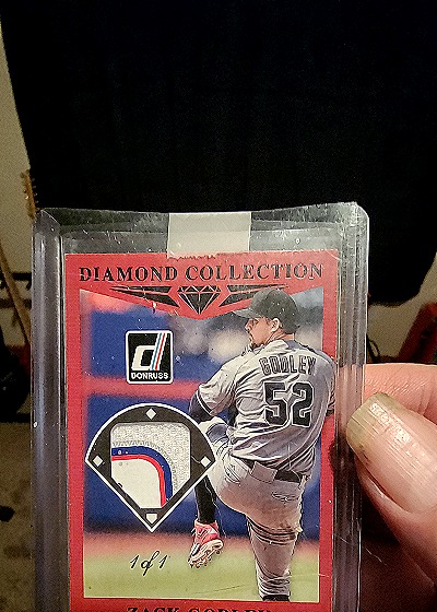 2017 Donruss Diamond Collection Memorabilia #DCZG Zack Godley — front