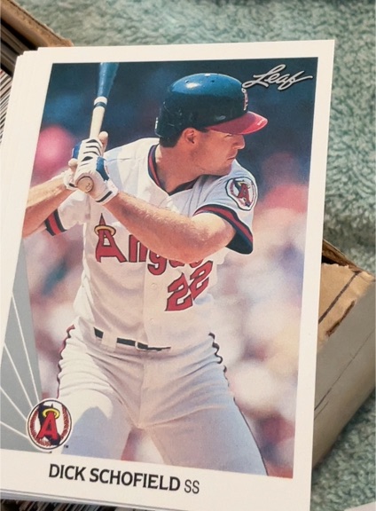 1990 Leaf #419 Dick Schofield — front