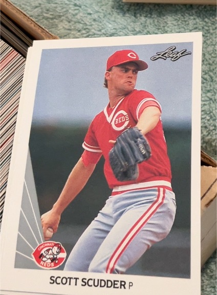 1990 Leaf #413 Scott Scudder — front
