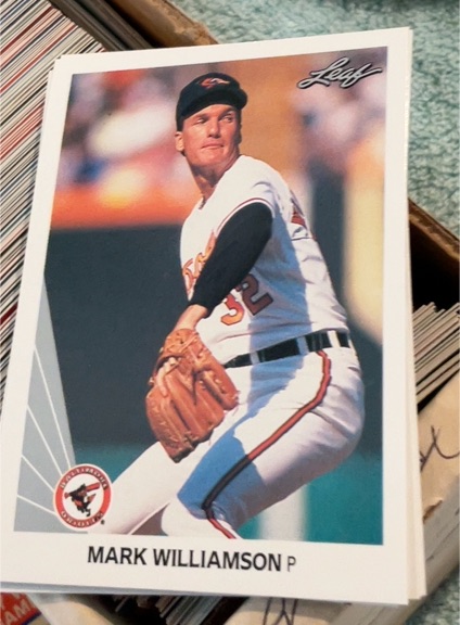 1990 Leaf #461 Mark Williamson — front