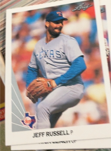 1990 Leaf #442 Jeff Russell — front