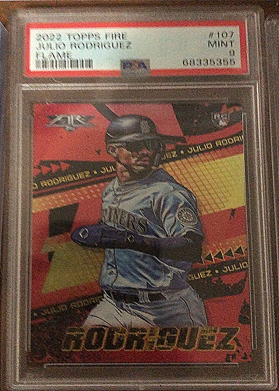 2022 Topps Fire #107 Julio Rodriguez — front