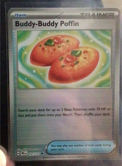 2024 Pokémon Prismatic Evolutions #101 Buddy-Buddy Poffin — front