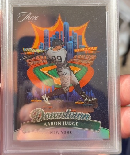 2024 Panini Three and Two Downtown Aaron Judge — front