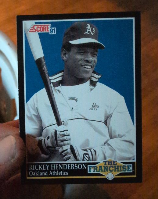 1991 Score #857 Rickey Henderson — front