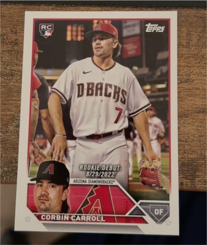 2023 Topps Update Series Rookie Debut #US244 Corbin Carroll — front