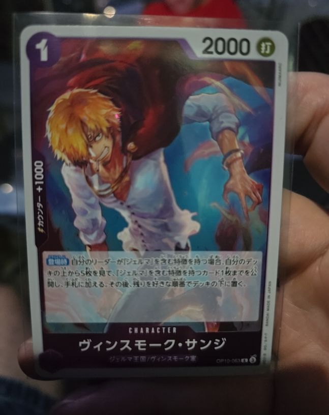2024 One Piece Card Game OP10-063 Vinsmoke Sanji — front