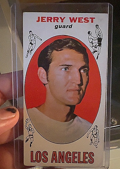 1969 Topps Basketball #90 Jerry West — front