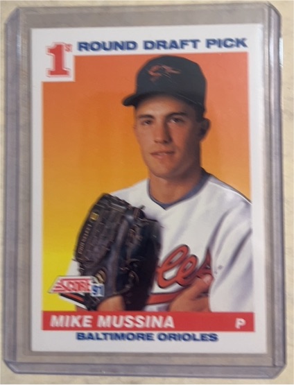 1991 Score #383 Mike Mussina — front