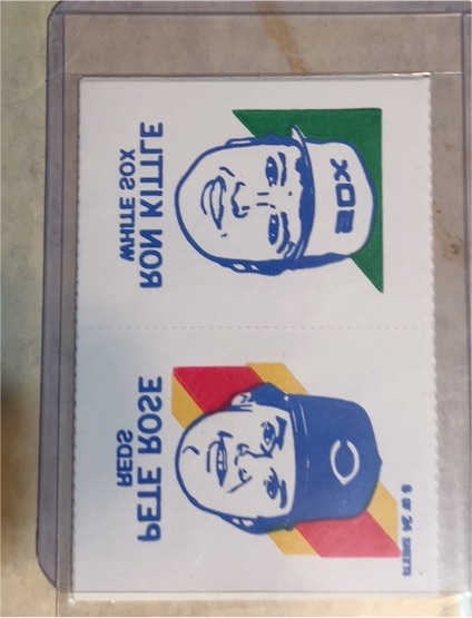 1986 Topps Tattoos #13 Pete Rose / Ron Kittle — front