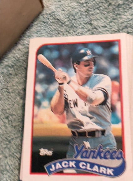 1989 Topps #410 Jack Clark — front