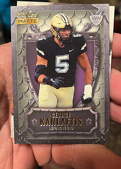 2022 Wild Card Matte #WW-17 George Karlaftis Weekend Warrior — front
