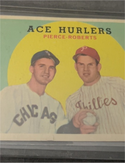 1959 Topps #156 Ace Hurlers Billy Pierce / Robin Roberts — front