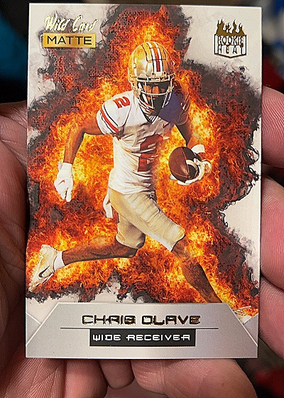 2022 Wild Card Matte Rookie Heat #RH-7 Chris Olave — front