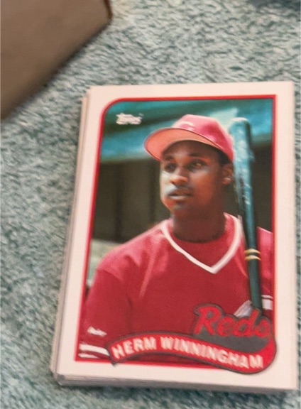 1989 Topps #366 Herm Winningham — front