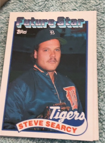 1989 Topps #167b Steve Searcy Future Star — front