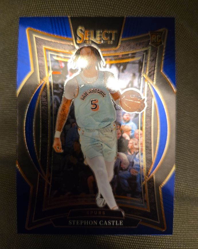 2024-25 Panini Select #72 Stephon Castle Blue Concourse Rookie — front