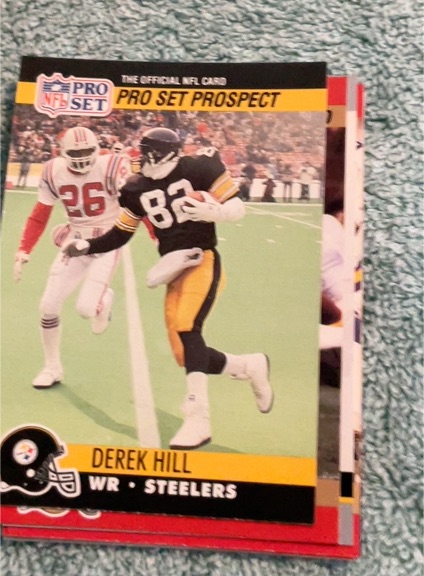1990 Pro Set #748 Derek Hill — front