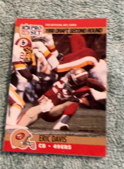 1990 Pro Set #722 Eric Davis — front