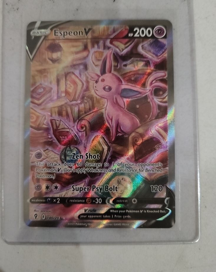 2021 Pokémon #180 Espeon V — front