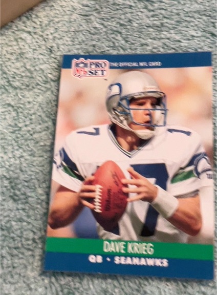 1990 Pro Set #648 Dave Krieg — front