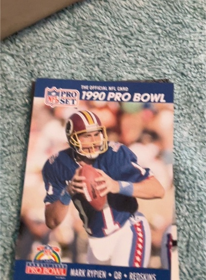 1990 Pro Set #412 Mark Rypien — front