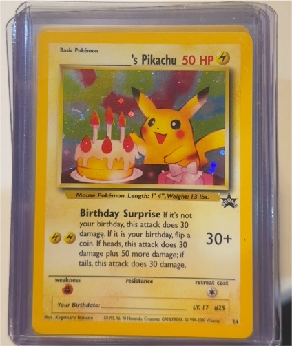 2000 Pokémon Promo #24 Birthday Pikachu — front