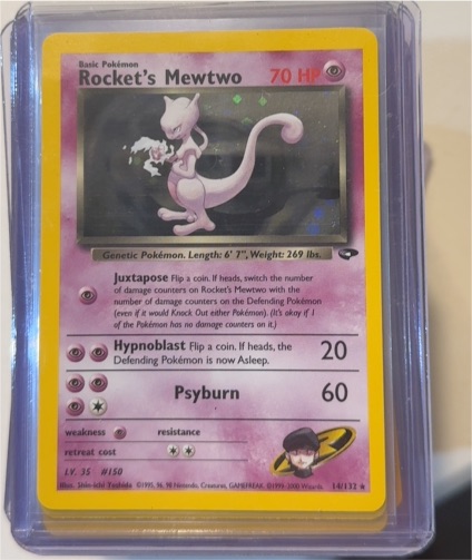 2000 Pokemon Gym Challenge #14 Rocket's Mewtwo — front