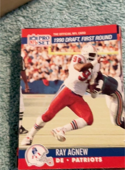 1990 Pro Set #678 Ray Agnew — front