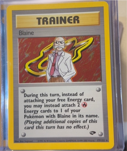 2000 Pokémon Gym Challenge #100 Blaine — front