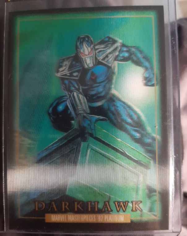 1992 SkyBox Marvel Masterpieces '92 Platinum #11 Darkhawk — front
