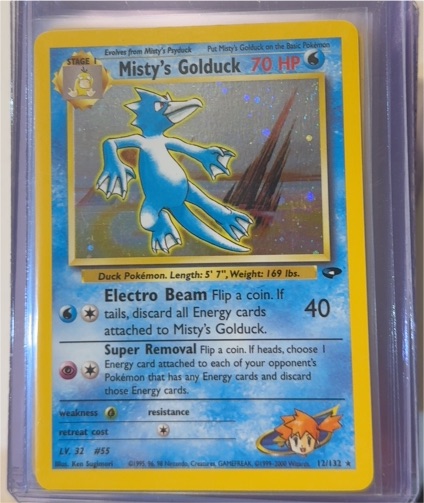2000 Pokemon Gym Challenge #12 Misty's Golduck — front