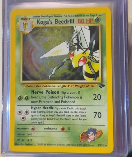 1999 Pokémon Gym Challenge #9 Koga's Beedrill — front