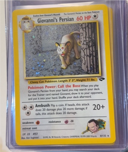 2000 Pokémon Gym Challenge #8 Giovanni's Persian — front