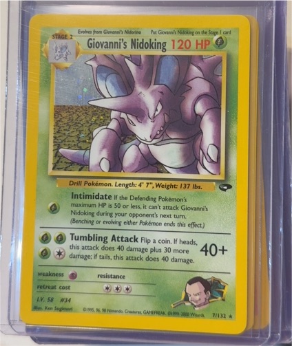 2000 Pokémon Gym Challenge #7 Giovanni's Nidoking — front
