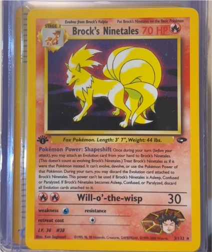 2000 Pokémon Gym Challenge #3 Brock's Ninetales — front