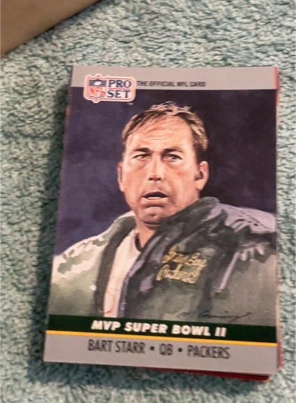 1990 Pro Set #2 Bart Starr MVP Super Bowl II — front