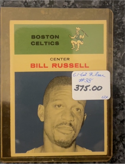 1961 Fleer #38 Bill Russell — front