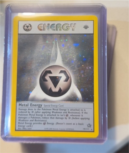 2000 Pokémon Neo Genesis #19 Metal Energy — front