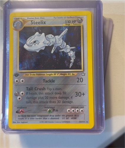 2000 Pokémon Neo Genesis #15 Steelix — front
