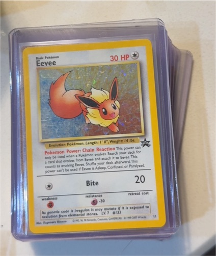 2000 Pokemon Black Star Promo #11 Eevee — front