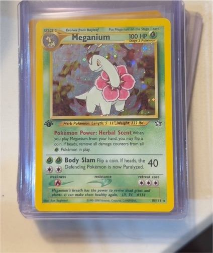 2000 Neo Genesis #10 Meganium — front