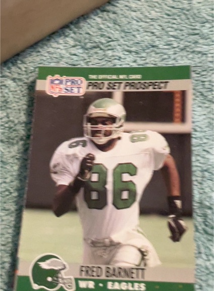 1990 Pro Set #746 Fred Barnett — front