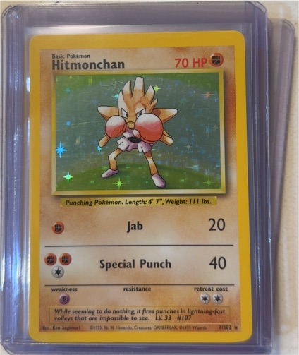 1999 Pokémon Base Set #7 Hitmonchan — front