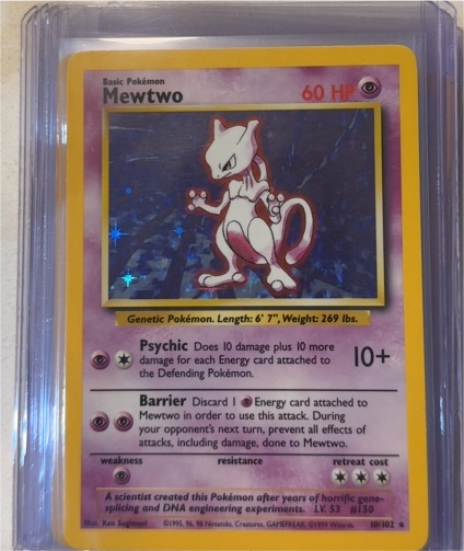1999 Pokémon #10 Mewtwo — front